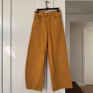 Marni x Uniqlo Wide-Leg Mustard Pants Sz 25
